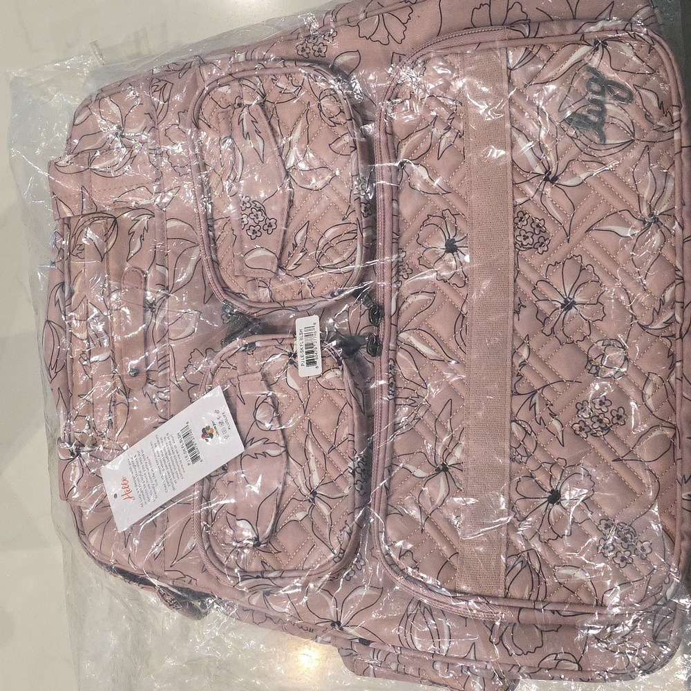 Lug Puddle Jumper LE in Sketch Floral Blush Nwt Still In Plastic